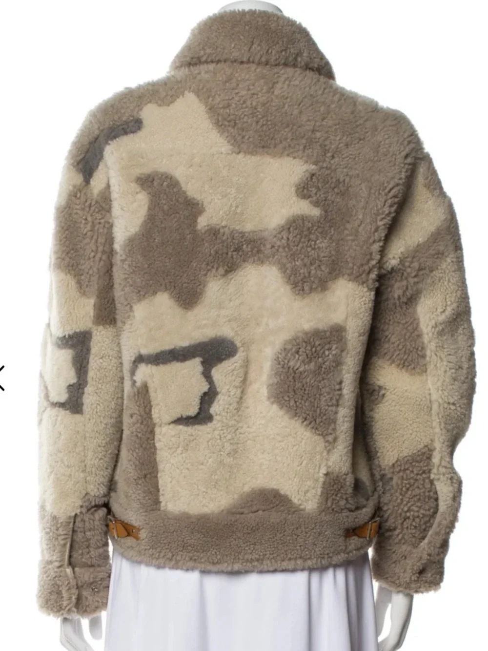 RAG & BONE sz XS Taupe and Cream Teddy Sherpa Jacket INCREDIBLE!!! - Picture 8 of 11